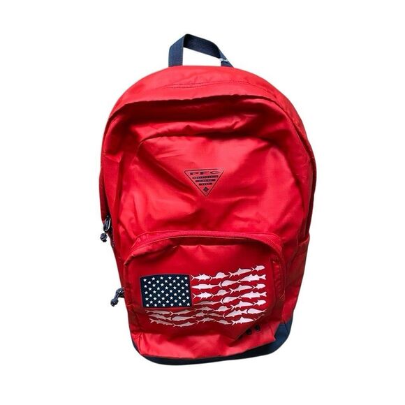 Columbia Unisex PFG PHG Zigzag 22L Backpack Multi One Size Red Blue NEW - Picture 2 of 13